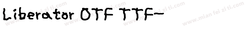 Liberator OTF TTF字体转换